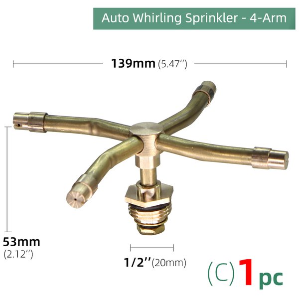 AquaSpin™ - 3/4 Arm Rotary Sprayer