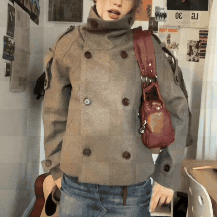 Chic Autumn Wool Pea Coat