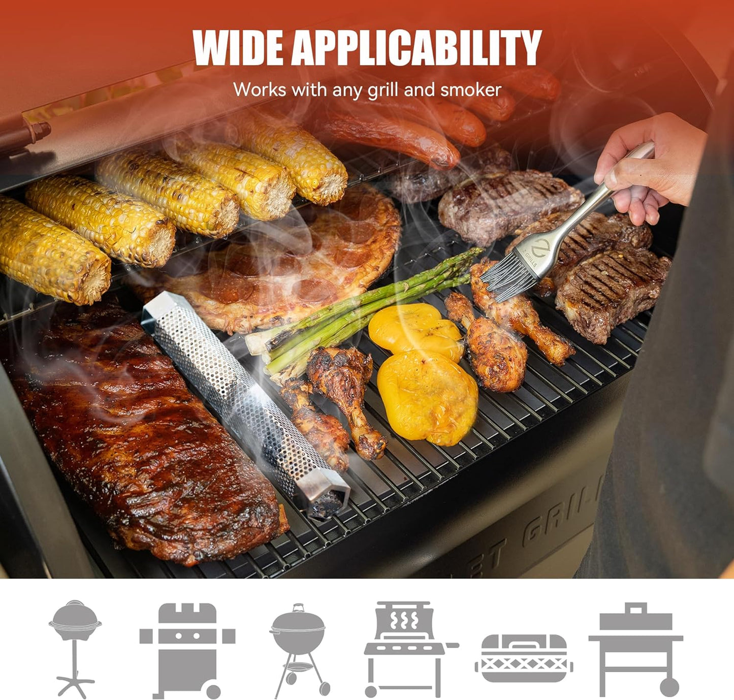 SmokeMaster™ - Stainless Steel Pellet Grill Box for Smoky BBQ Flavor