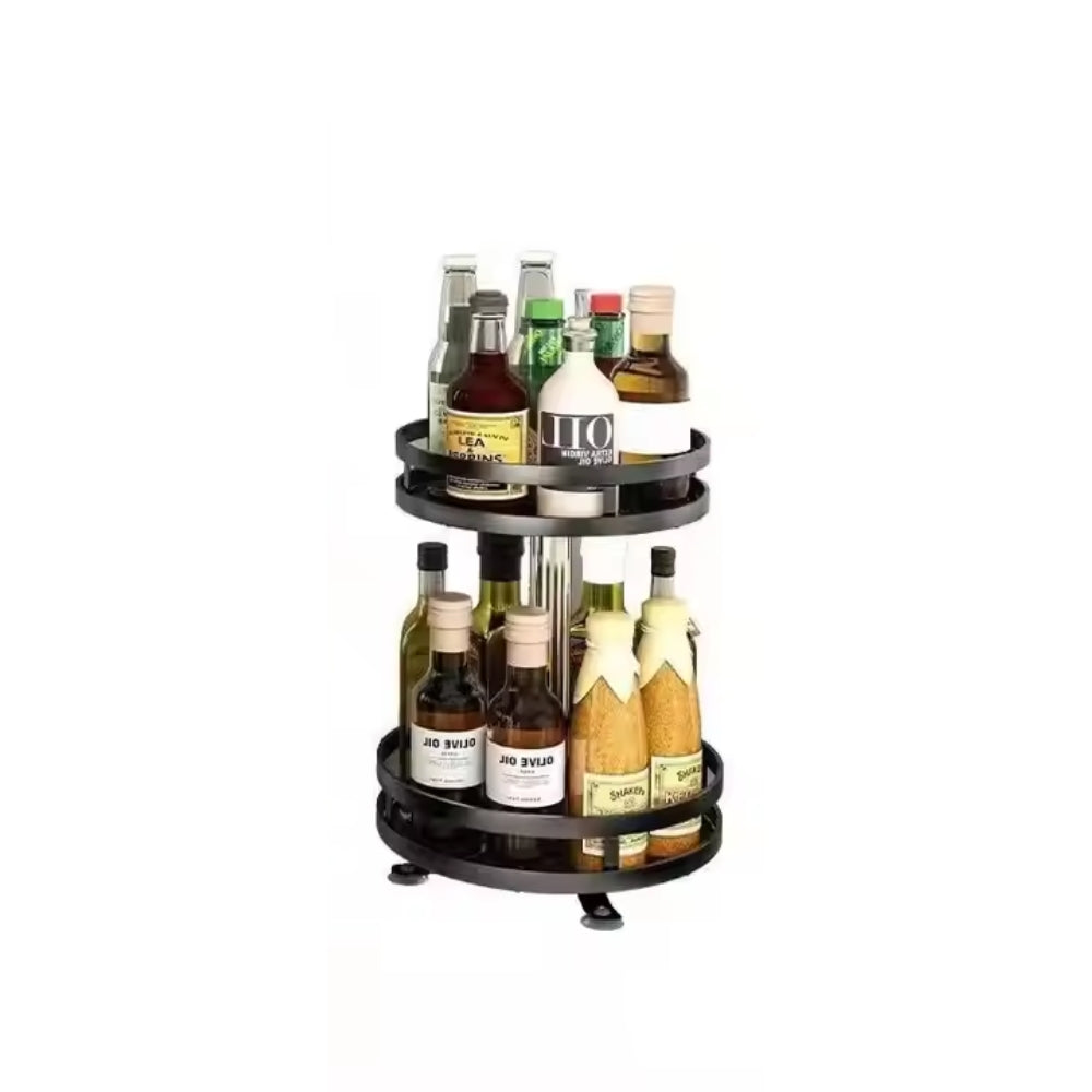SpiceFlow™ - 360° Rotating Kitchen Spice Rack Organizer