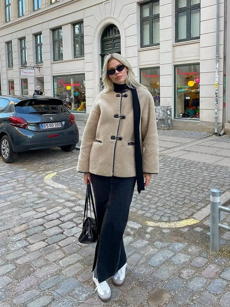 Cozy Fluffy Long Coat for Chic Winter Style