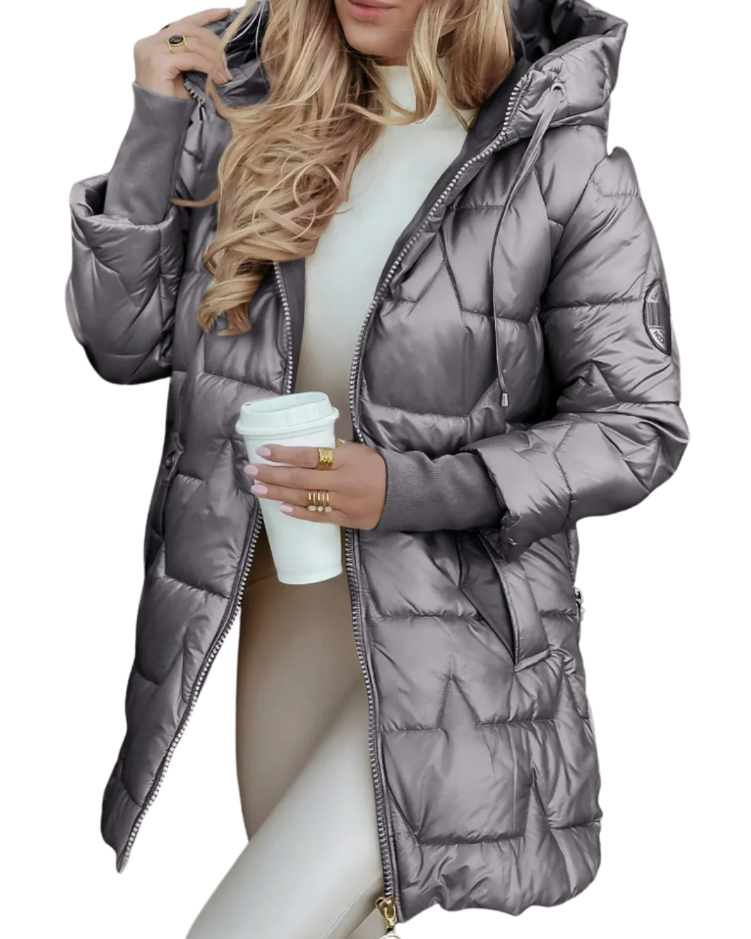 Cozy Quilted Hooded Jacket for Effortless Style