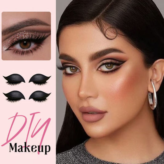 3-in-1 Eyeshadow, Eyeliner, and Eyelash Sticker Set for Instant Glam