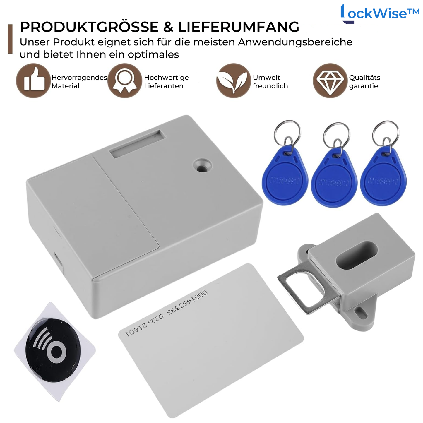 Sleek RFID Cabinet Lock for Secure Doors and Drawers