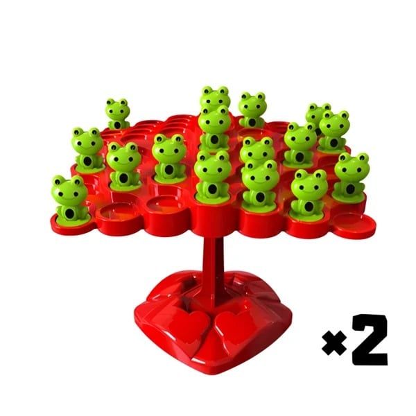 LearnPlay™ - Montessori Balance Board with Colorful Frog Design