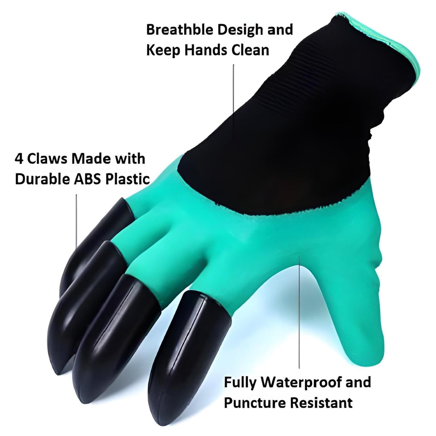 DigMaster™ - Durable Garden Gloves with Built-In Claws