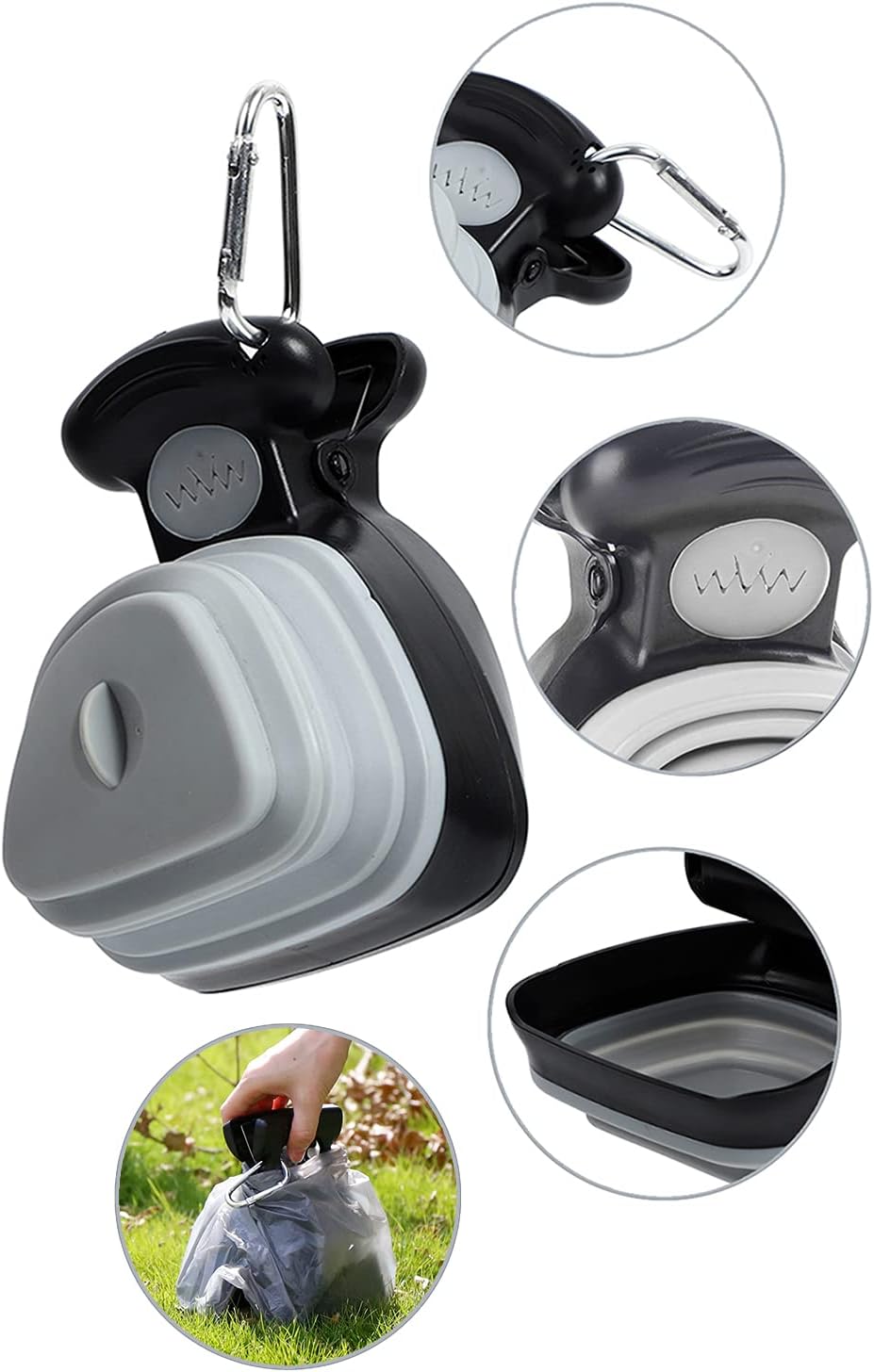 Durable Dog Scoop and Waste Bag Holder Set