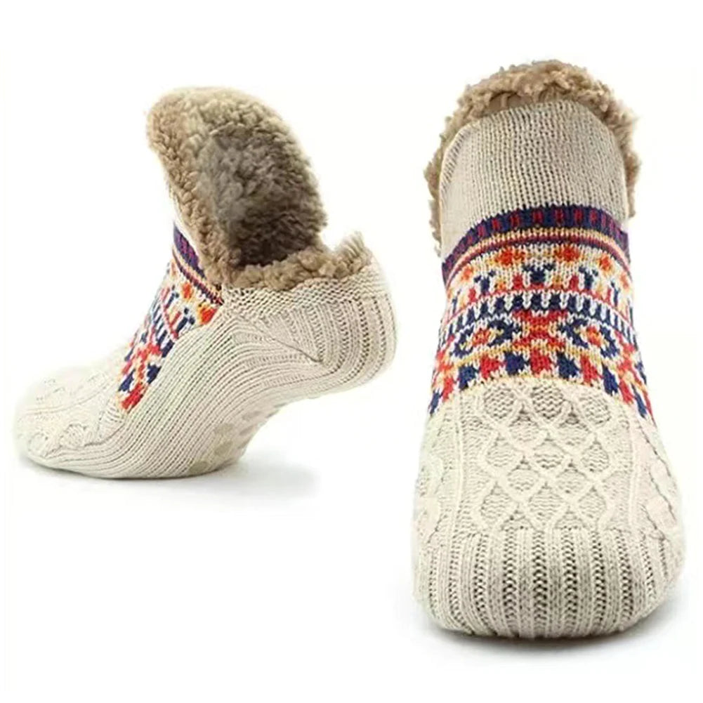 CozyTherm™ - Thick Lined Non-Slip Winter House Socks