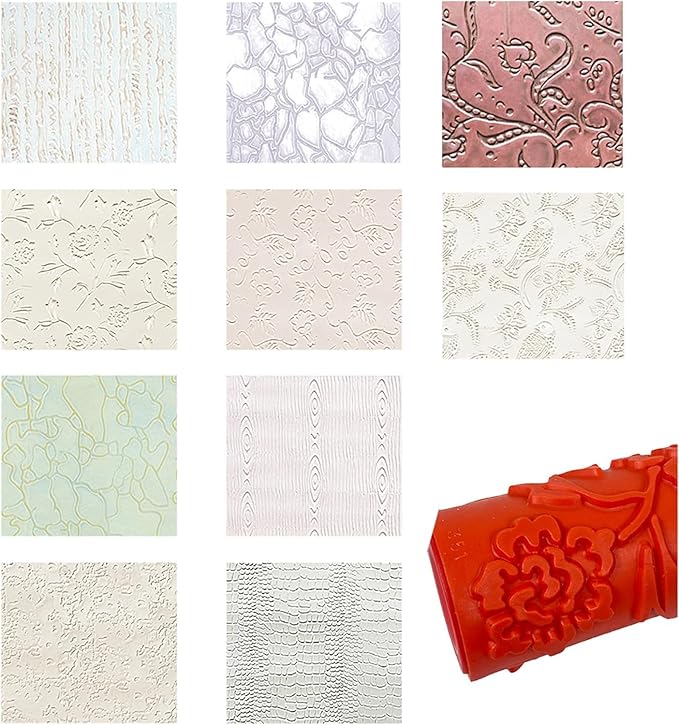 Rollique™ - Textured Wall Paint Roller for Decorative Finishes