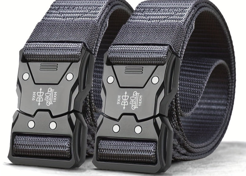 Durable Unisex Tactical Nylon Belt for Outdoor and Everyday Wear