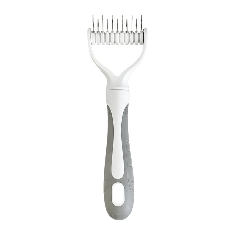 Durable Stainless Steel Detangling and Fur Care Comb