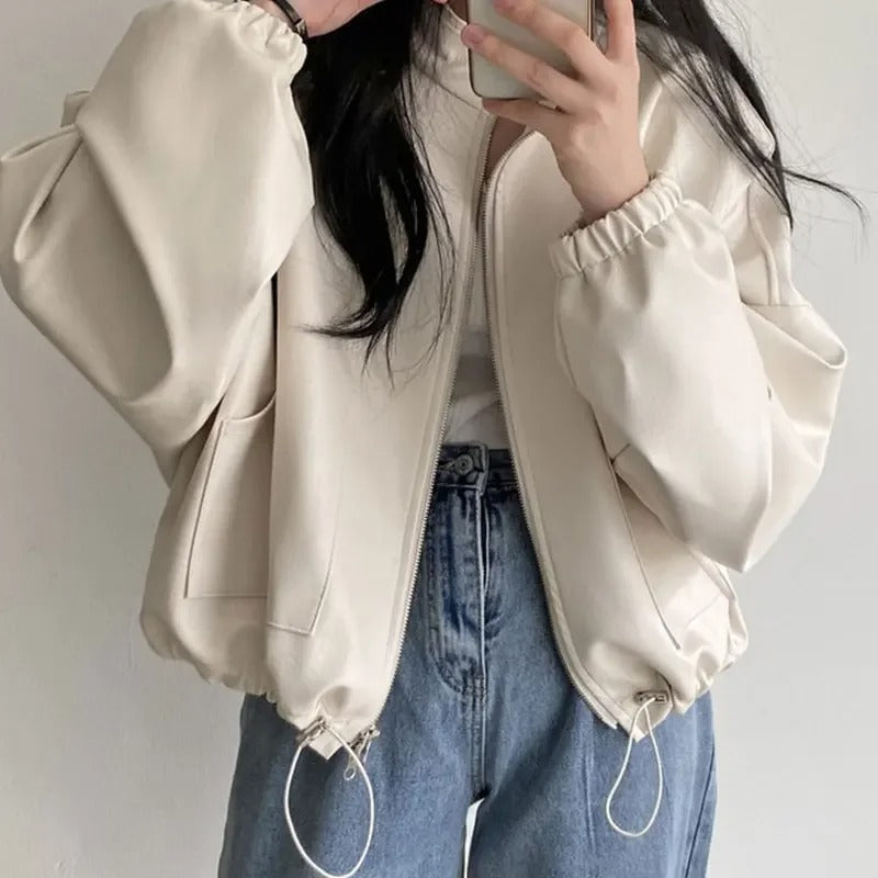 Personalized Hip Hop PU Leather Jacket