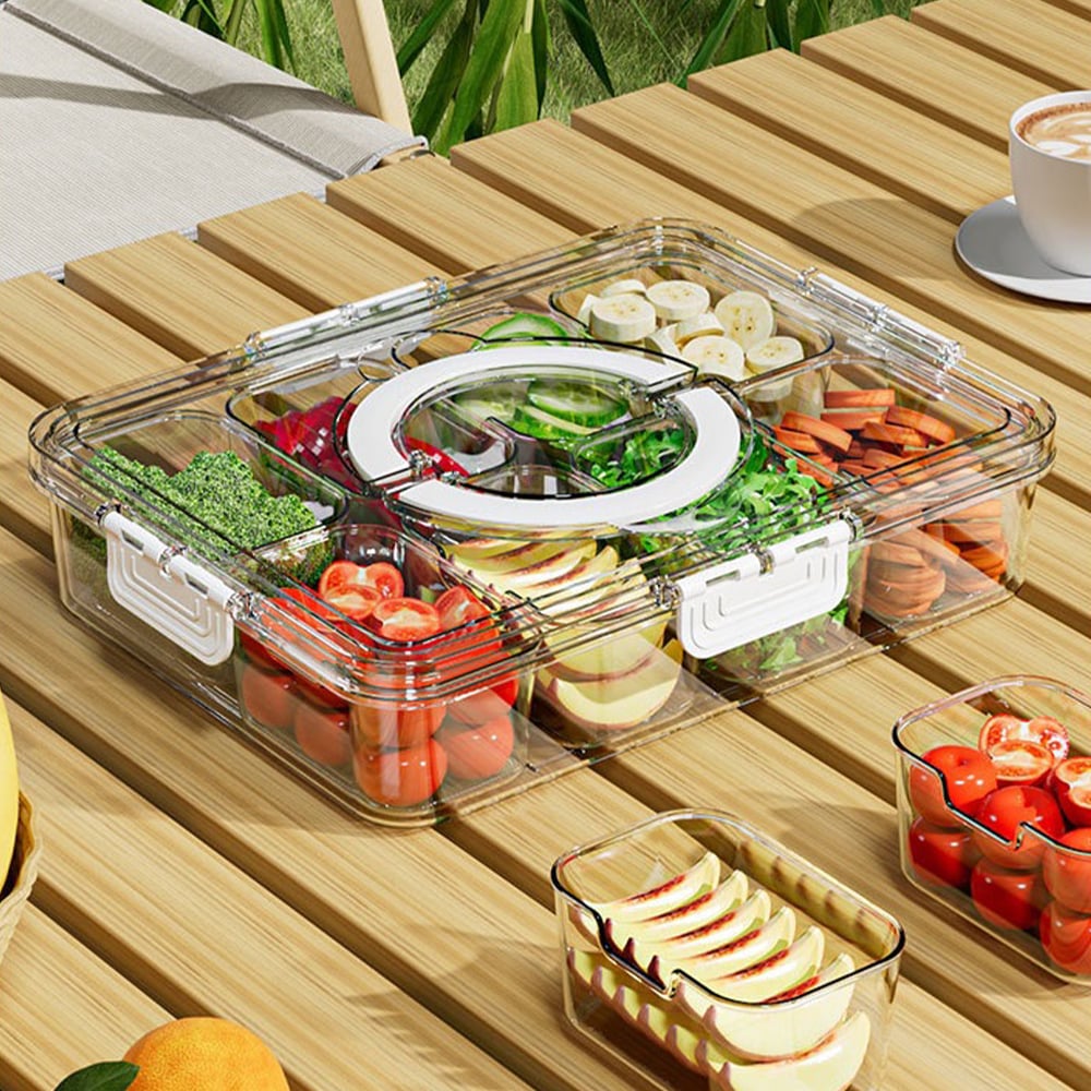 SnackEase™ - Portable Snack Box with Secure Lid