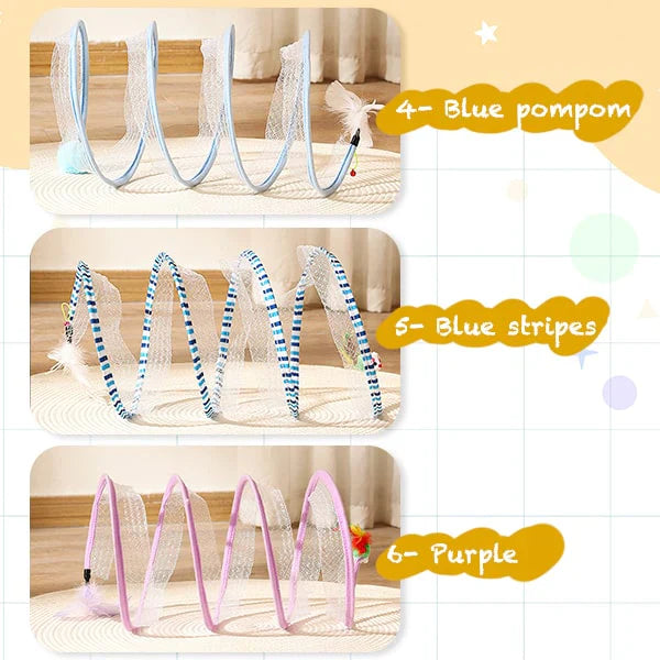 Interactive Cat Tunnel Toy for Playful Hunting and Exercise