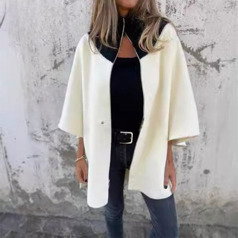 Chic Bicolor Long Jacket for Elegant Layers