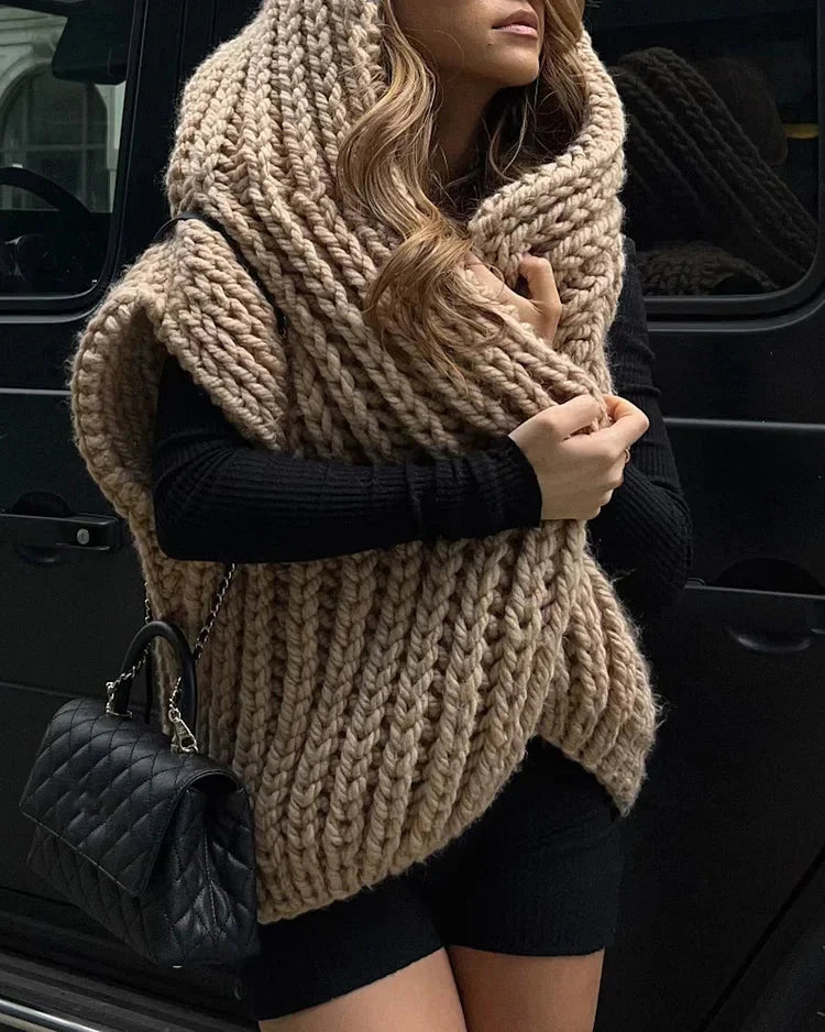 Cozy Loose Knit Hoodie Sweater