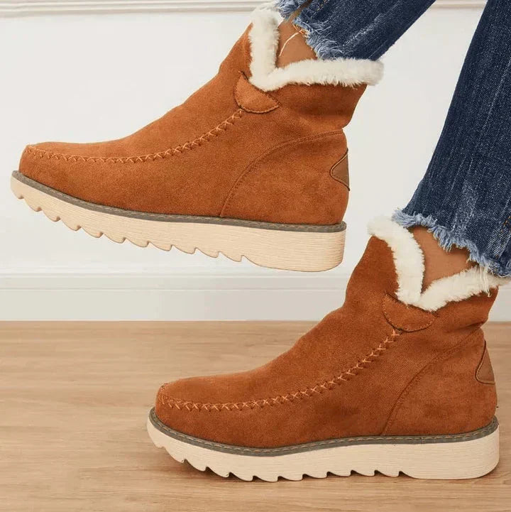Cozy Knit Winter Ankle Boots