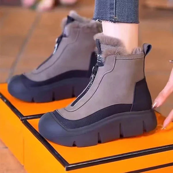 Waterproof Warm Zipper Snow Boots for Women