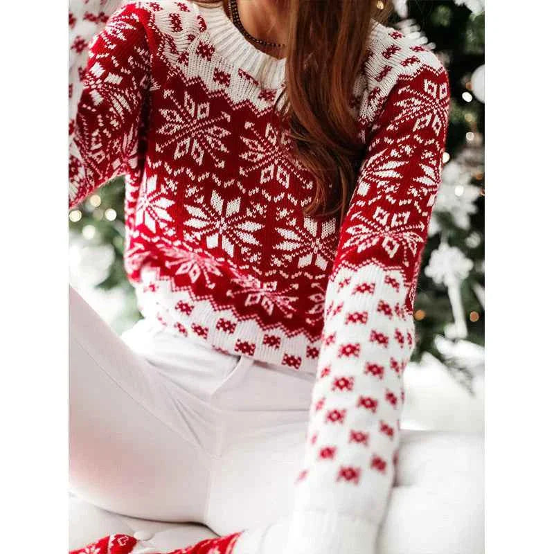 Festive Knit Sweater for Women