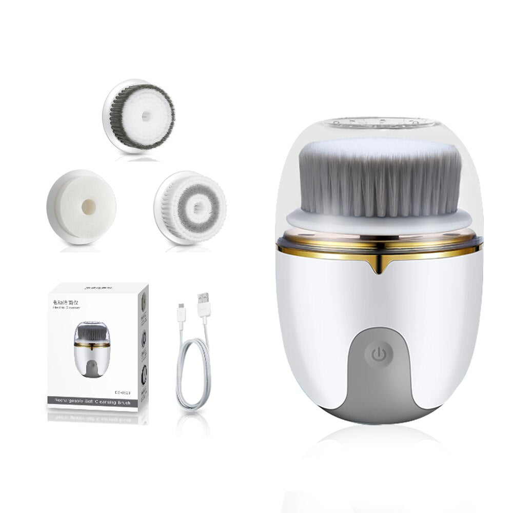 GlowEase™ 3-in-1 Facial Cleansing Brush for Radiant Skin