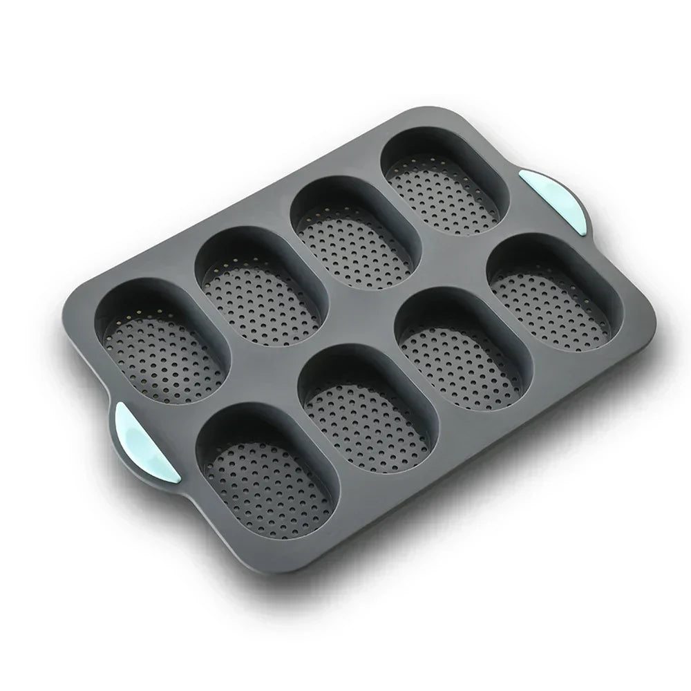 CrustyBake™ - Non-Stick Silicone Baguette Baking Mold for Perfect Loaves