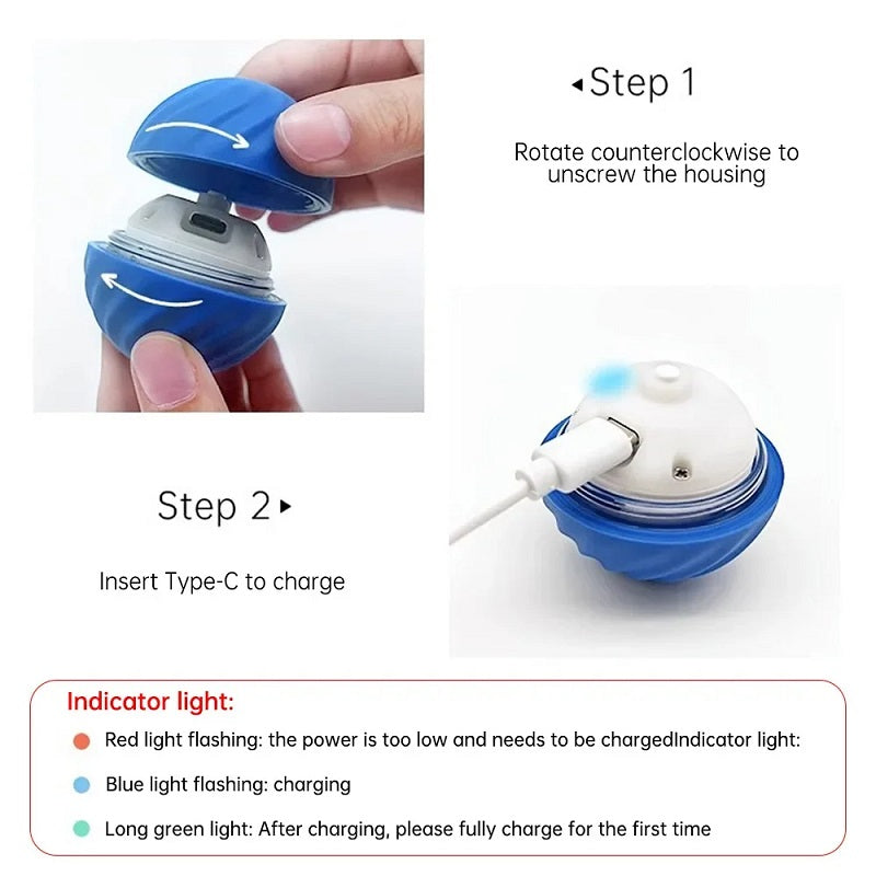 PawJoy™ - Interactive Automatic Moving Ball Toy for Pets