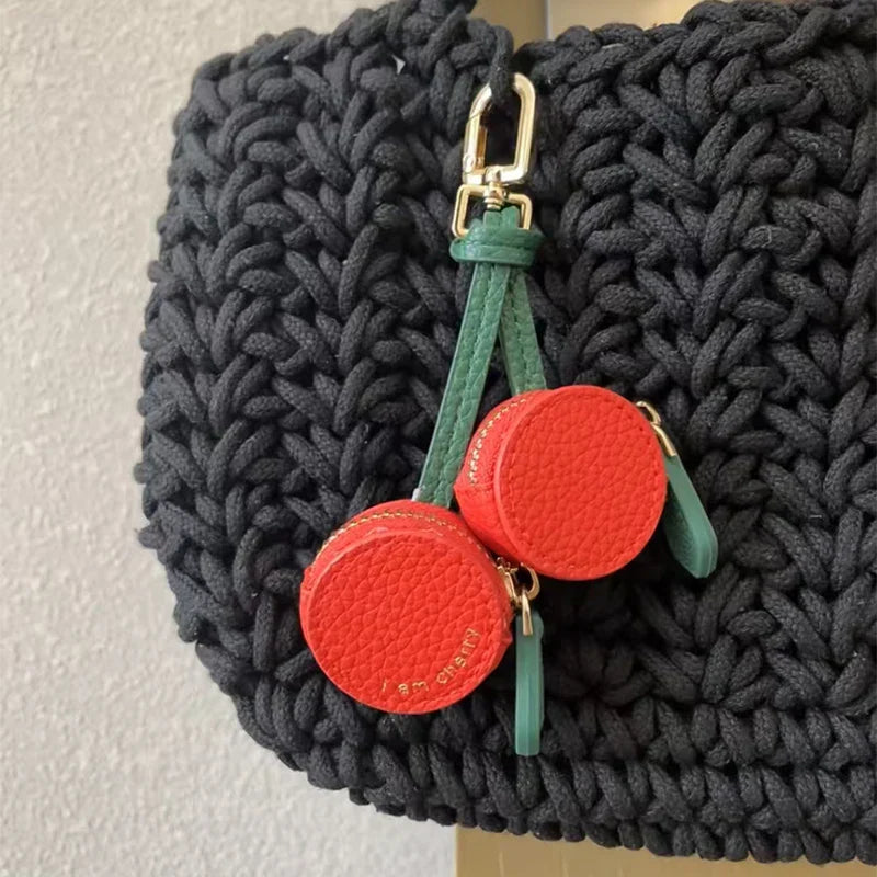 Soft Leather Mini Coin Purse with Cute Fruity Design