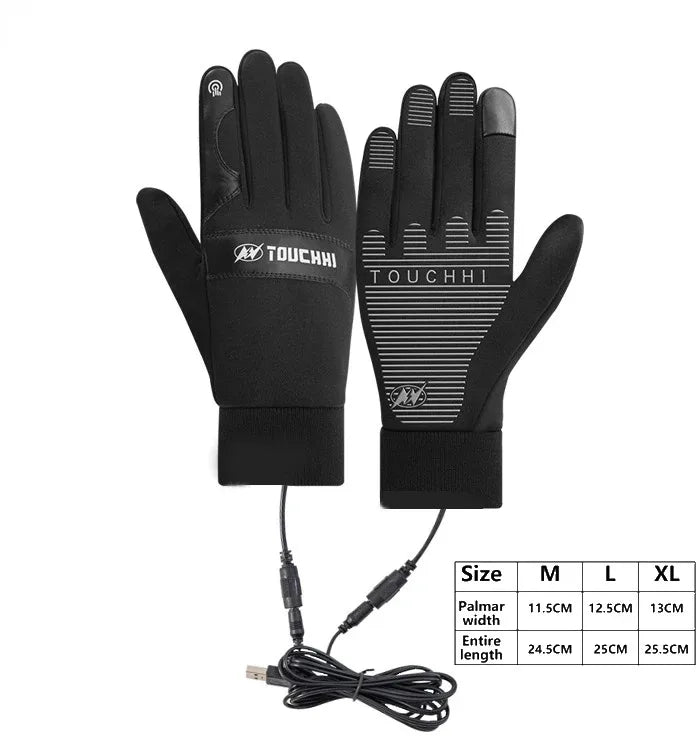 ThermaGlide™ - USB Heated Waterproof Touchscreen Gloves