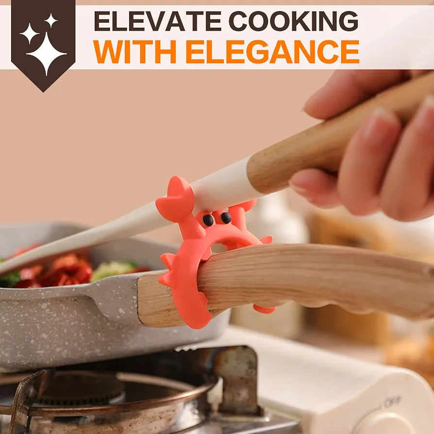 CozyNest™ - Cute Crab Shaped Spatula Holder Set