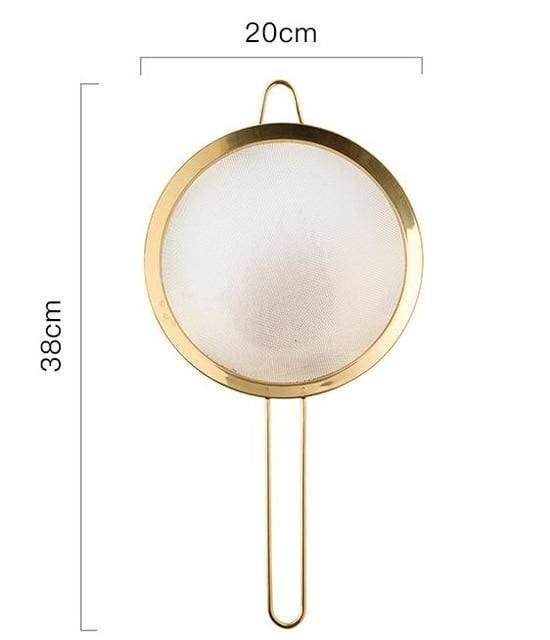 Stainless Steel Fine Mesh Kitchen Strainer for Cooking and Baking