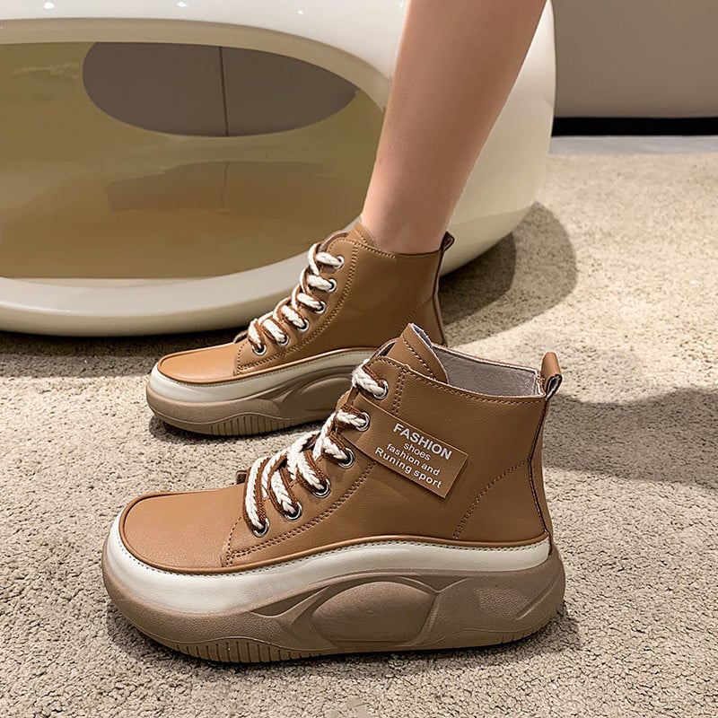 Women's High-Top Chunky Sole Martin Boots