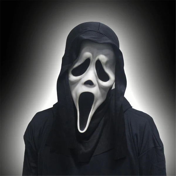 Iconic Ghost Face Horror Mask for Halloween Costume