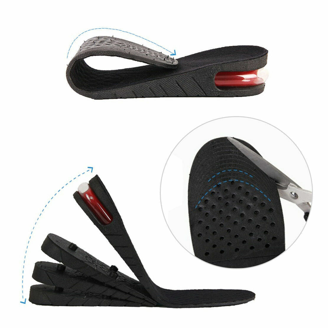 Comfortable Height Boosting Shoe Insoles