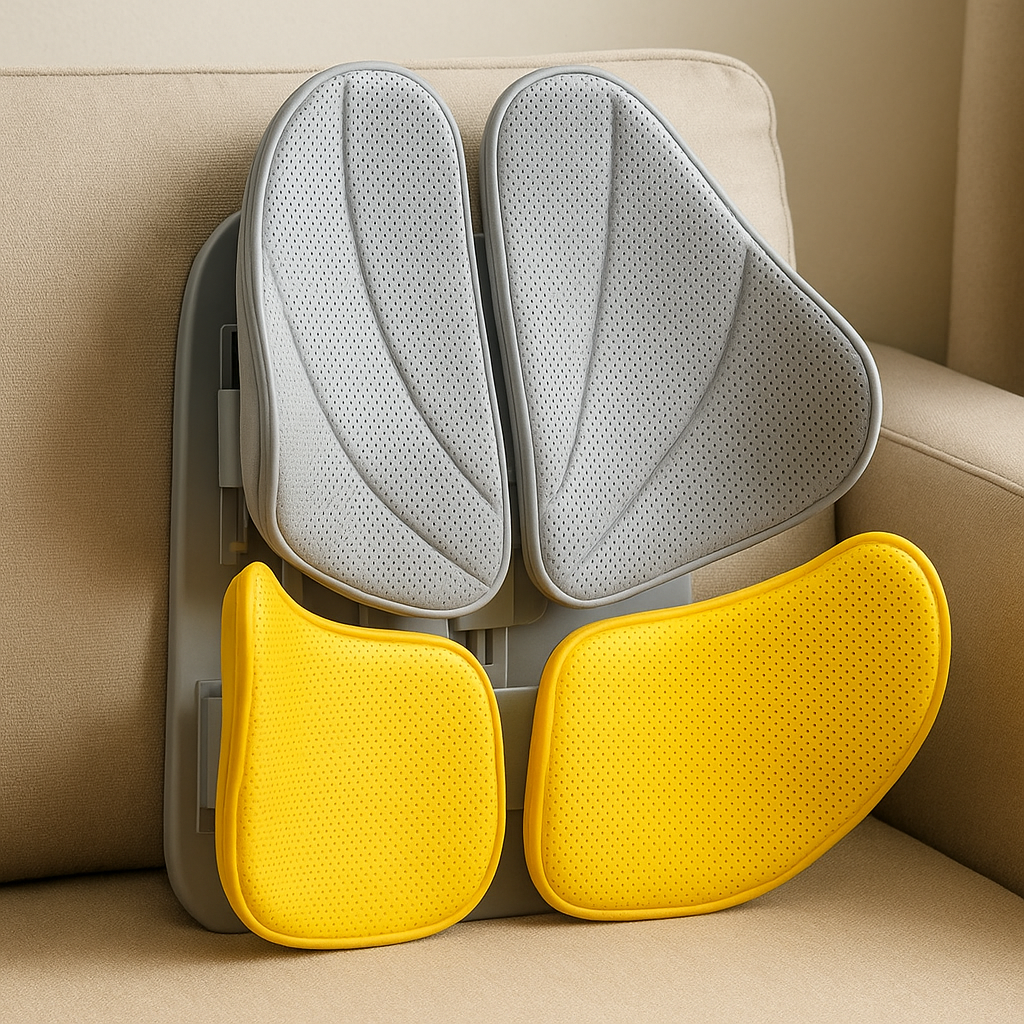 Adjustable Ergonomic Memory Foam Mesh Seat Cushion for Waist Support