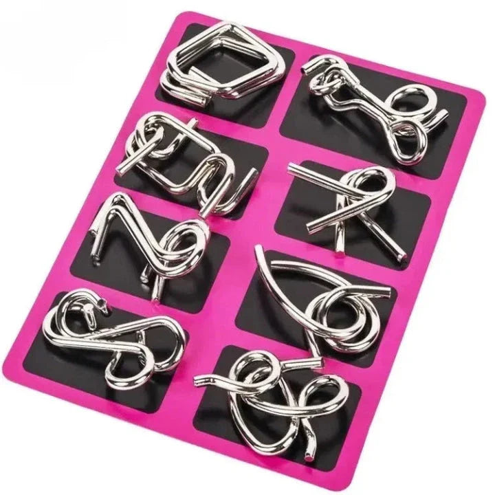 BrainFlex™ - Metal Puzzle Set for Cognitive Challenge & Fun