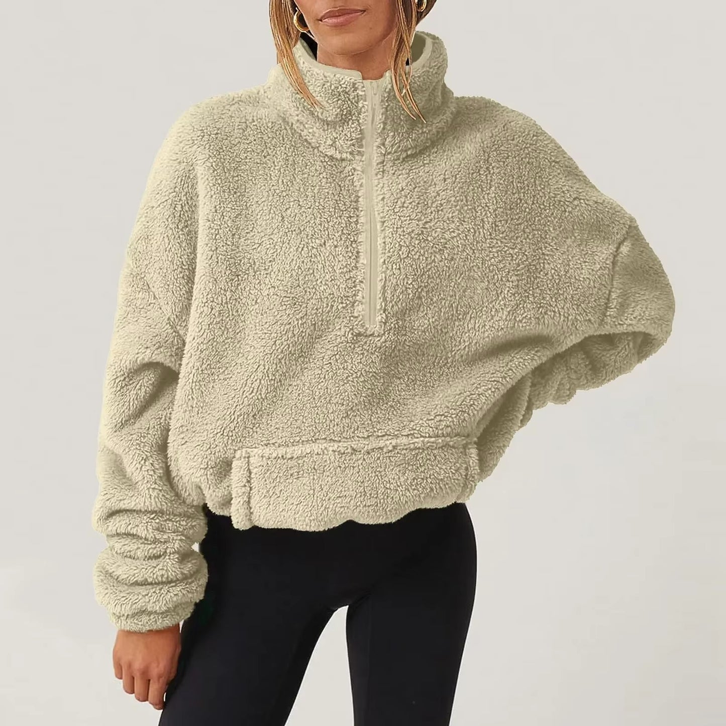Women's Cozy Plush Half-Zip Fleece Pullover