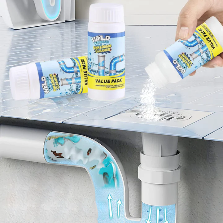 DrainFlow™ - Fast-Acting Drain Cleaning Powder
