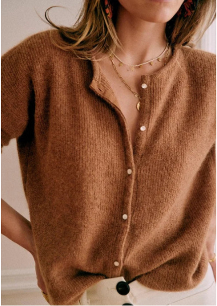 Cozy V-Neck Button-Up Women's Cardigan