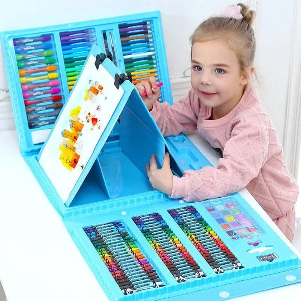 CreativeJoy™ - 6-in-1 Art Set with Painting Tools & Vibrant Colors
