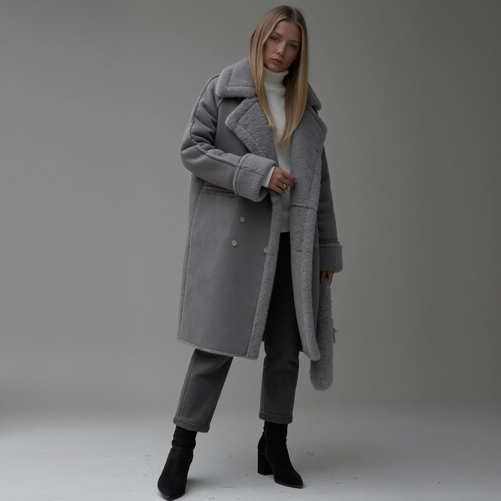 Luxeon™ - Elegant Suede Winter Coat