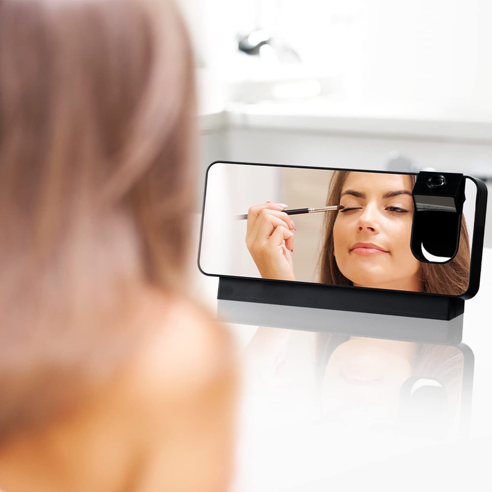 AlarmProject™ - LED Mirror Alarm Clock with Dual Alarms & Temp Display