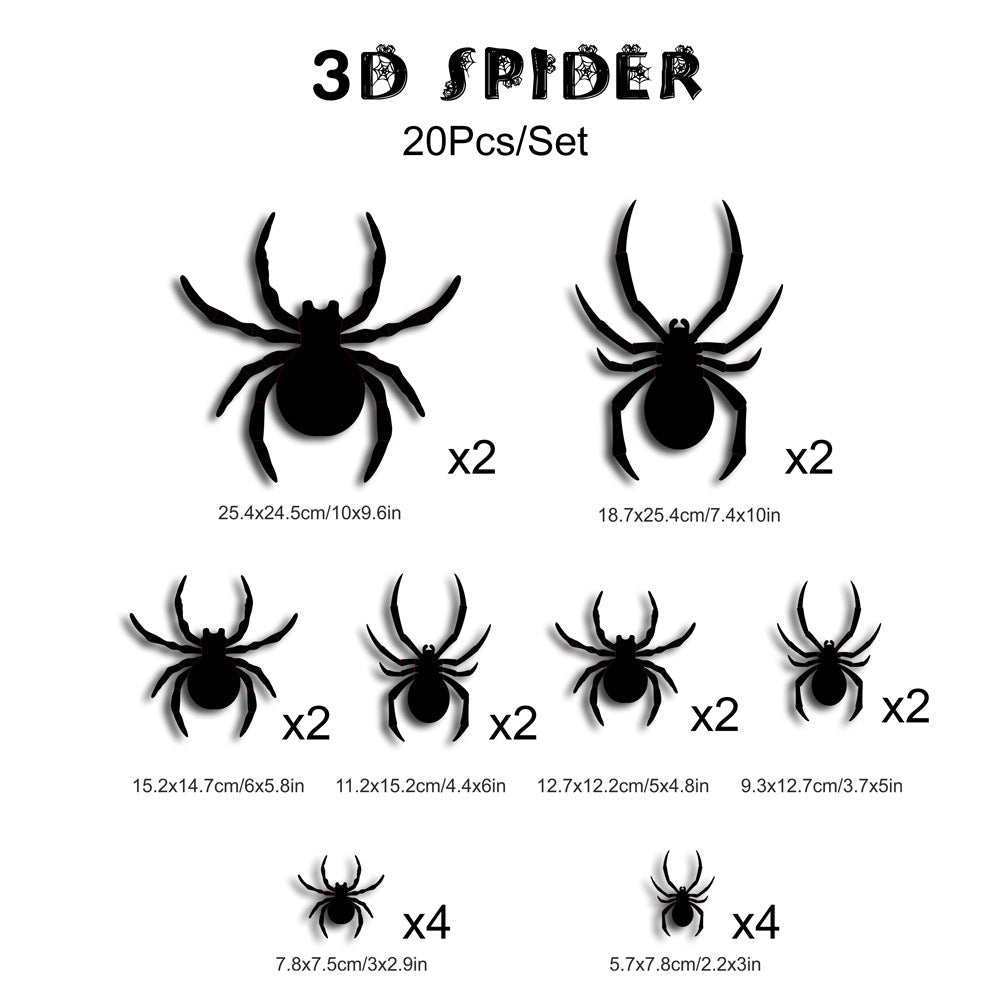 Spooky Halloween LED 3D Bat Wall Decor