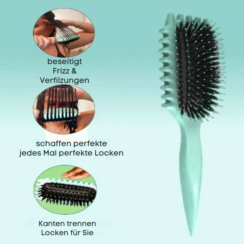 LuxeLocks™ - Detangling Curl Brush for Defined Waves