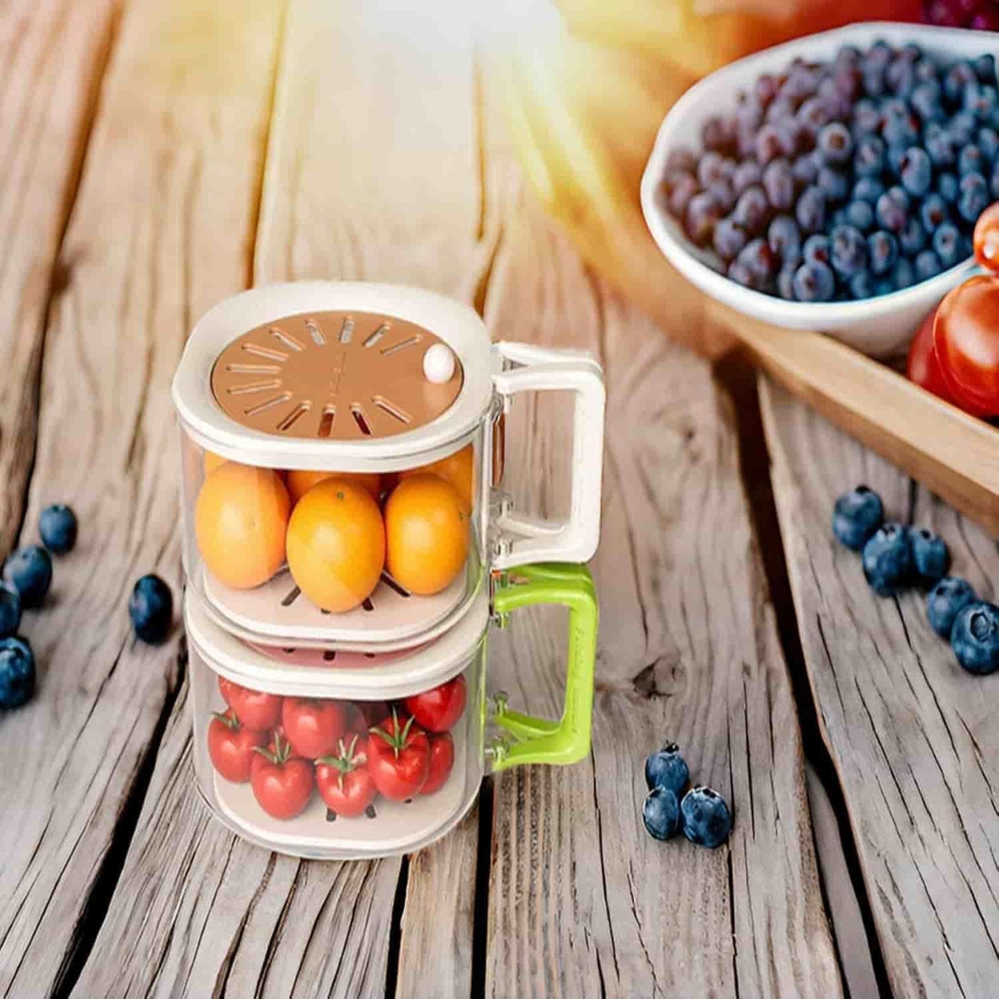 FreshNest™ - Multipurpose Fruit & Vegetable Drain Basket