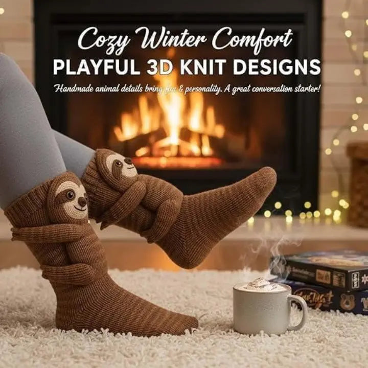Cozy Animal Hug Socks for Warm, Comfy Feet