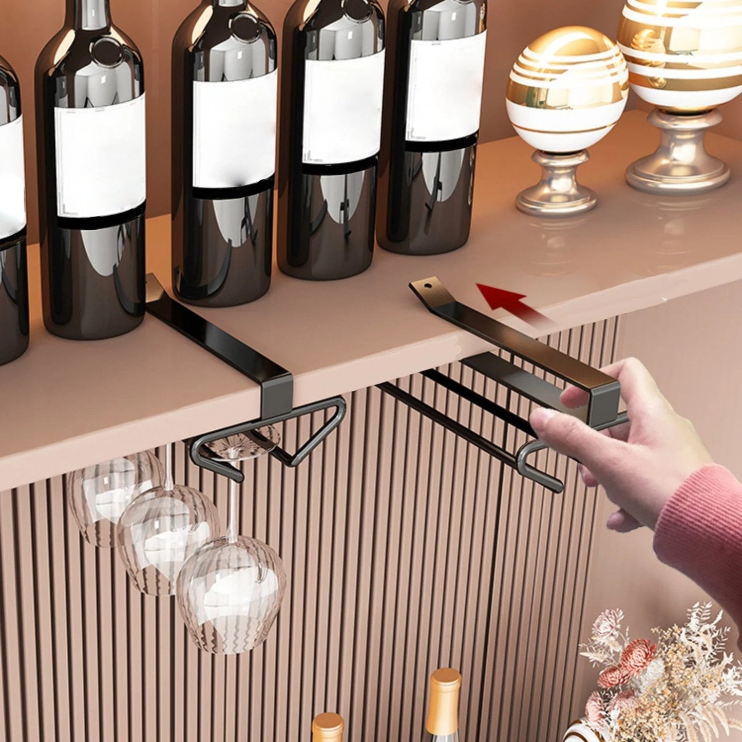 SipEase™ - Under Cabinet Wine Glass Holder