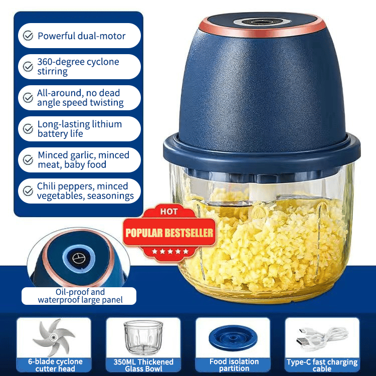 ChopSwift - Mince Garlic Instantly with No Mess or Cords