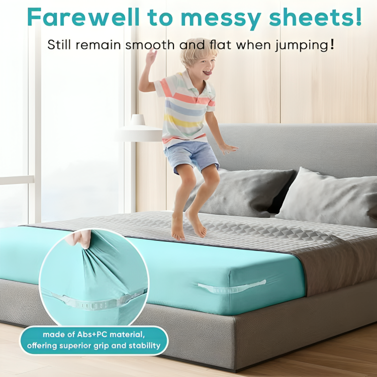 SheetSecure™ - Non-Slip Fitted Sheet Grippers