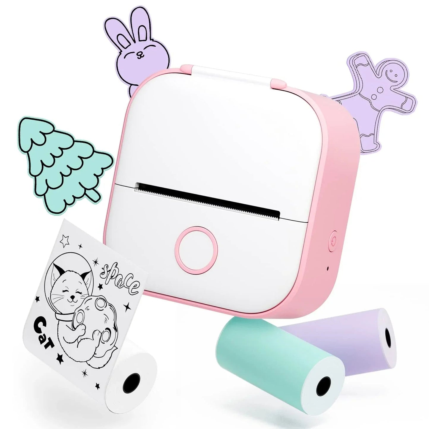Portable Wireless Mini Photo Printer with Free Paper