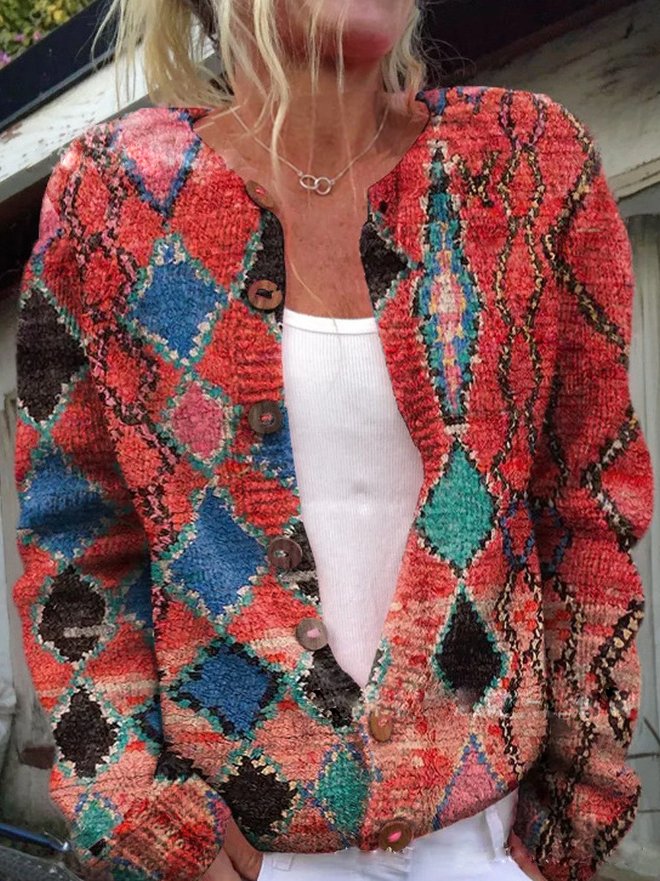 Cozy Knit Cardigan Sweater Layering Piece
